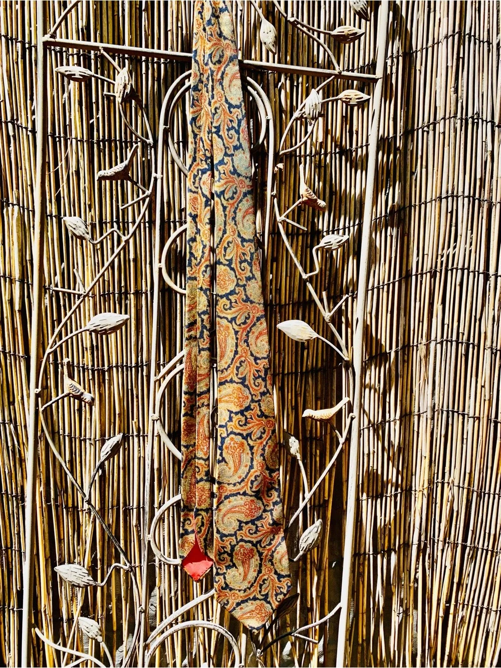 Paisley Multicolor Silk Tie - Warm Tones
